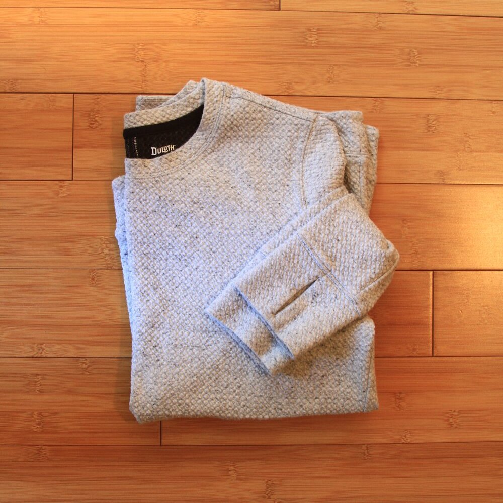 Duluth Women's Medium Cottagecore Sweatshirt Pocket Thumbholes M L Cozy - Picture 5 of 8
